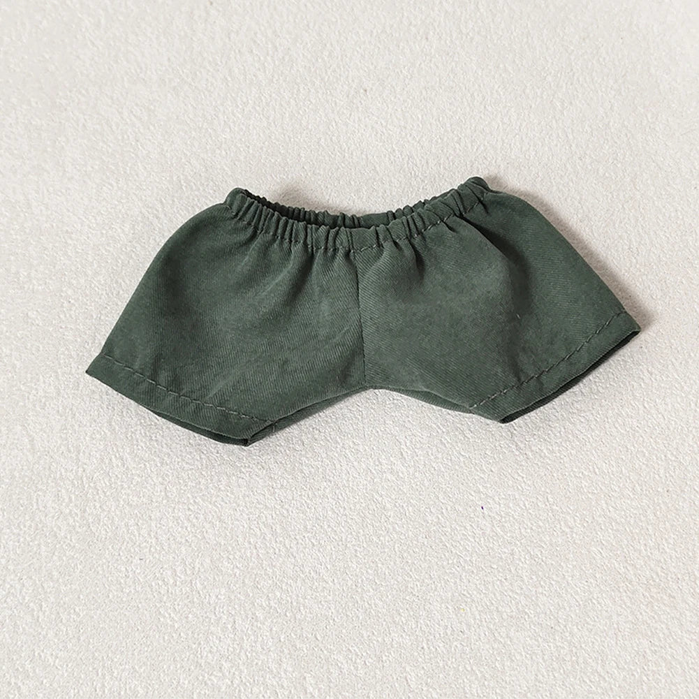 EZ Ropa Labubu Sitting Party Plush Pendant Baby Clothes Pure White Summer T-Shirt Set Striped Shirt & Shorts Set