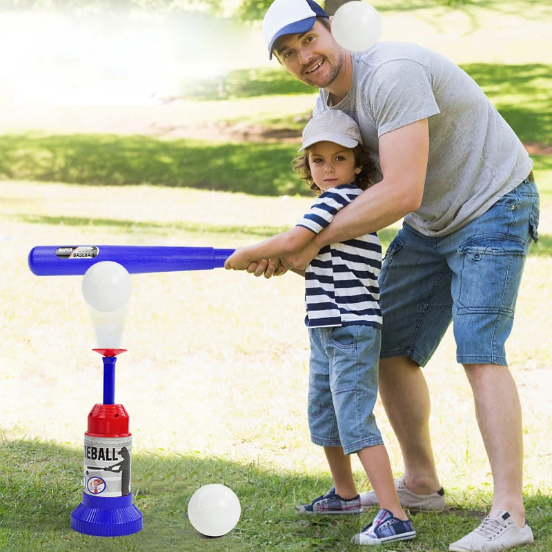 EZ Children Baseball Ball Toys Games for 3+Year,Adjustable Automatic Pitching Baseball Machine Toy Sets for Kids Outdoor Toys Gift