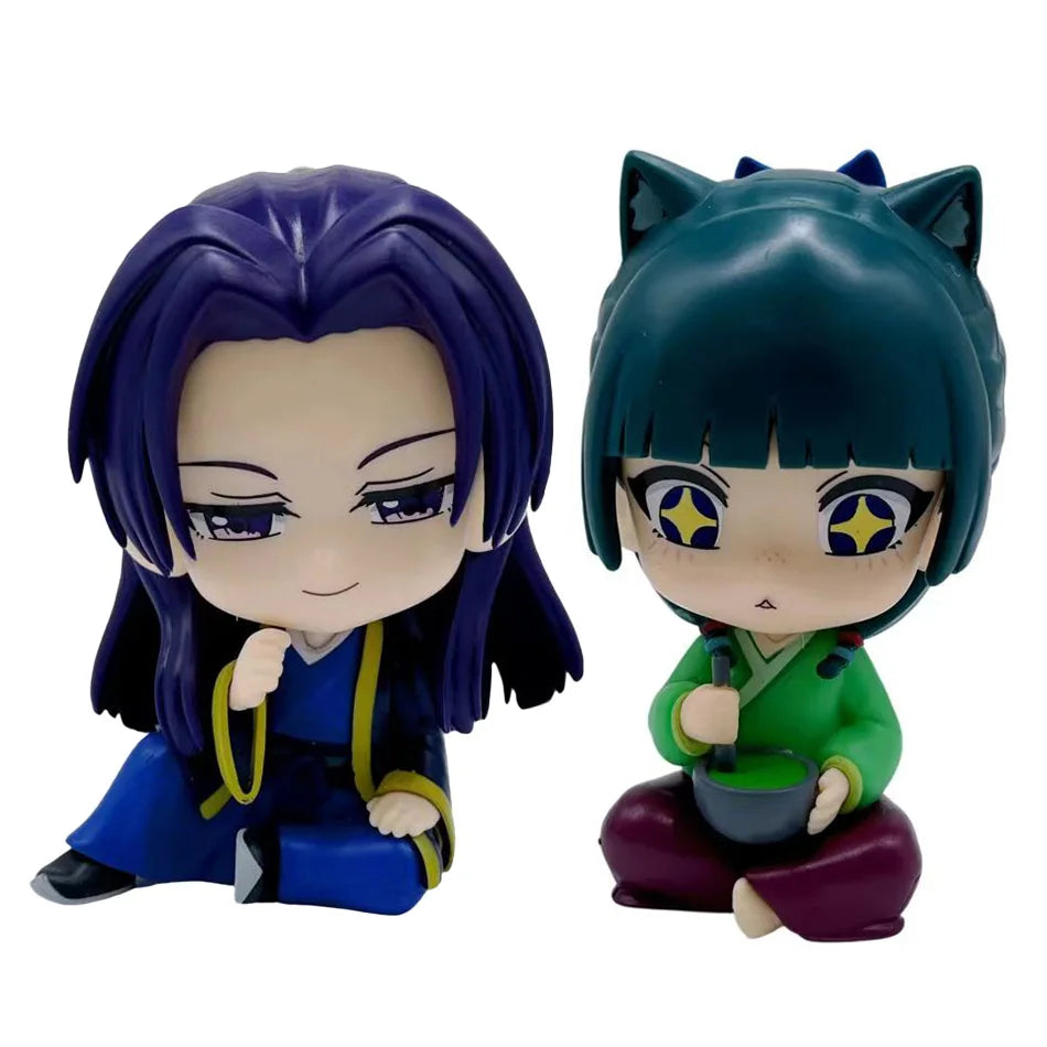 EZ New The Apothecary Diaries Maomao Jinshi Mini Figure Anime Periphery Kawaii Sitting Toys Desktop Car Ornaments Model Gifts