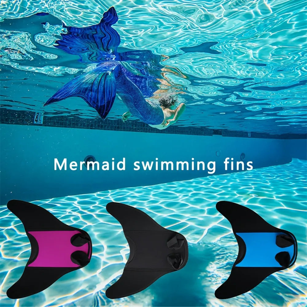 EZ Mermaid Monofin, Swim Fin for Kids Mermaid Tail Girl Snorkel Fins Swim Flippers Full Foot Water Sports Enthusiasts Diving Fins