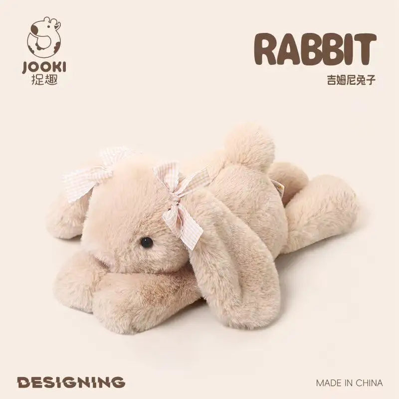 EZ 35cm New Simulated Shy Rabbit Doll Stuffed Plush Toy Cartoon Anime Cute Pillow Pillow Pillow Children's Birthday Gift Fun Doll