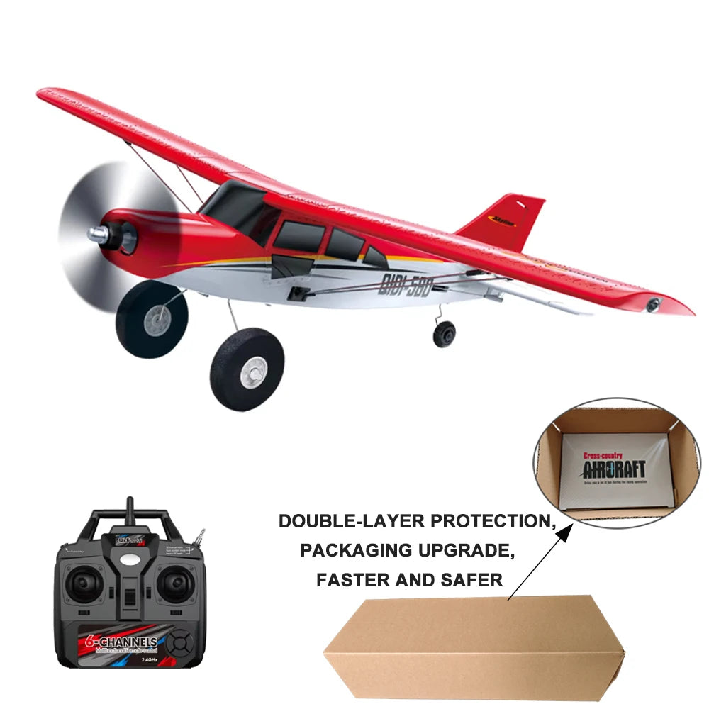 EZ Qidi560 Moore M7 Off-road RC Plane 4CH Brushless Remote Control Airplane Fixed Wing Aircraft Model EPP Foam Toys for Children