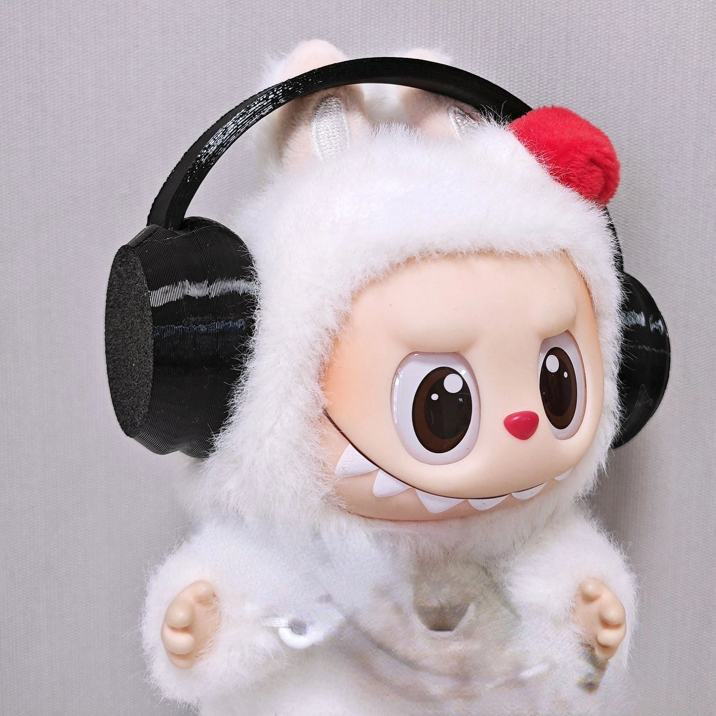 EZ Labubu Doll Clothes Baby Penguin Onesie Colorful Shoes and Headphones for Labubu Gen I II III Sitting Party Accessories