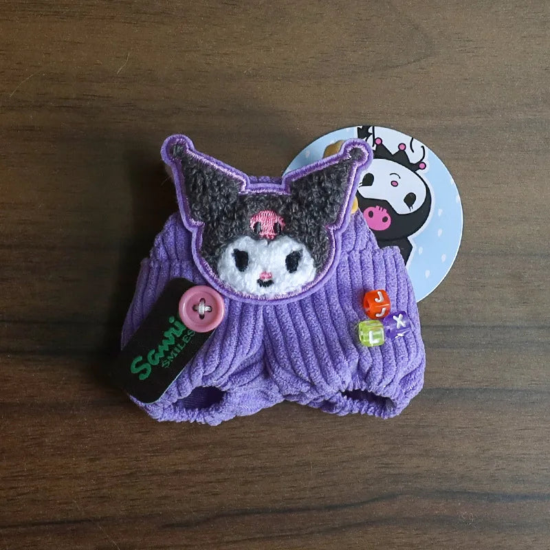 EZ Sanrio Plush Doll Clothing for Doll Kawaii Anime Hello Kitty Melody Clothes Toys Cute Small Doll Accessories Girls Gifts