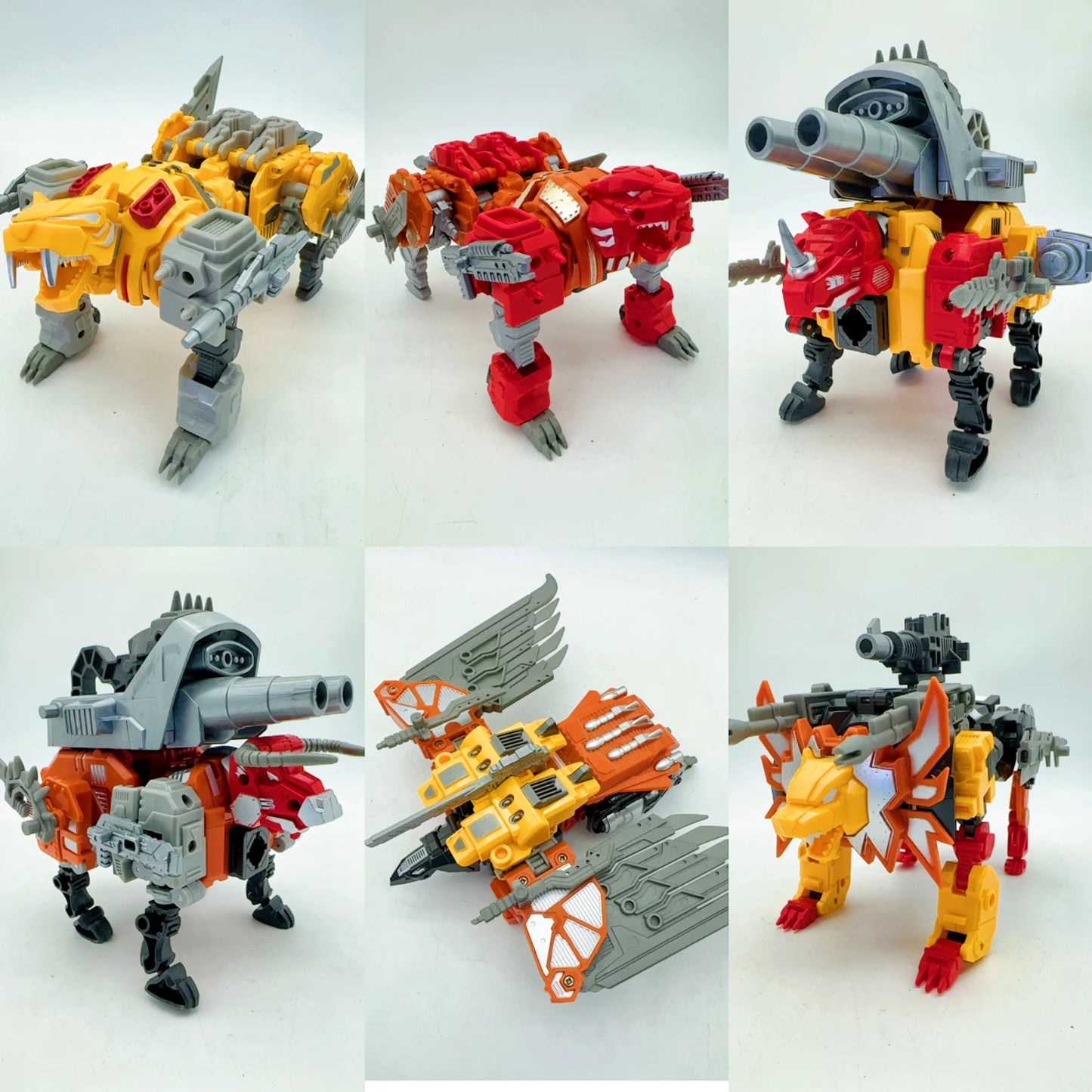 EZ TENGYANG 30CM Predaking Transformation 6 IN 1 Predacons 5 IN 1 Action Figure kide toys Gift  In Stock