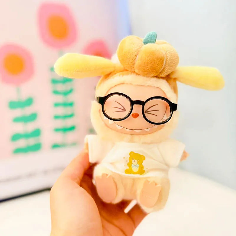 EZ 15cm/17cm Labubu Doll Costume Sitting Party 1st And 2nd Generation Little Devil Angel Set Cute DIY Gift