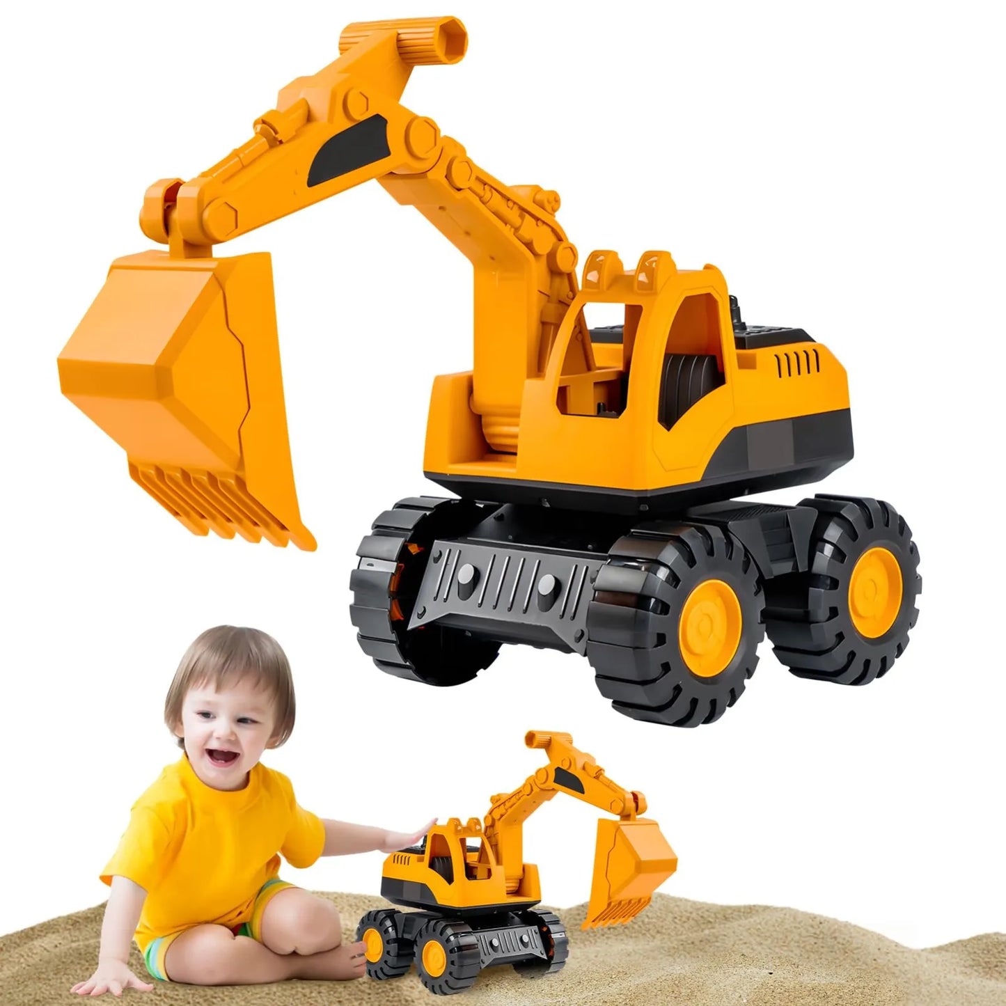 EZ Excavator Truck Model Toy Engineering Vehicle Toddler Early Education Construction Vehicles Truck Boys Gifts