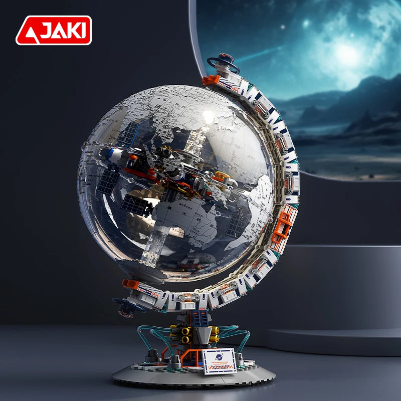 EZ CK003 Space Tide Play series Dawn Dawn Globe collectible grade building blocks assembled adult student educational toys