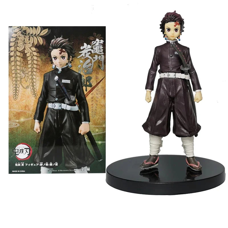 EZ Anime Figure Demon Slayer Figures Kimetsu No Yaiba Doll Tanjiro Nezuko Zenitsu Figurine Inosuke Warrior Action Figure Model Toys