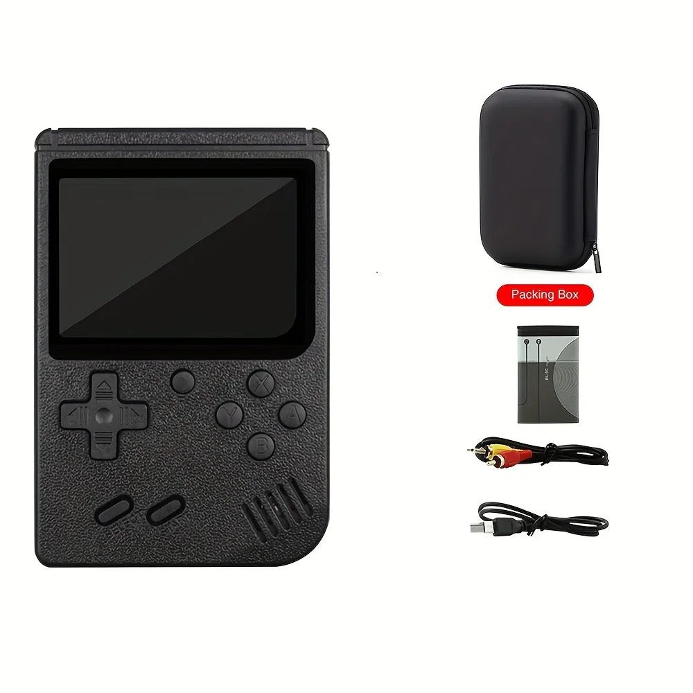 EZ Classic Retro Video Pocket Games Console Lcd Screen Built-in 400 Handheld Portable Mini Game Player for Boy Christmas Gift