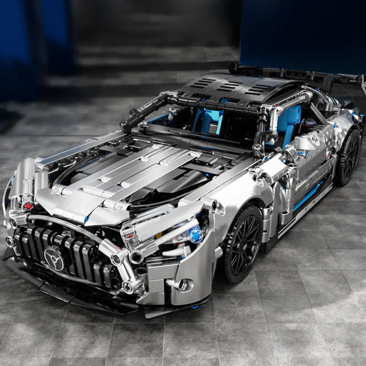 EZ 1466 PCS Racing Car Building Blocks Set, 1:14 Scale Sports Vehicle Model Kit for Adults, Toys for Boys Birthday Gifts