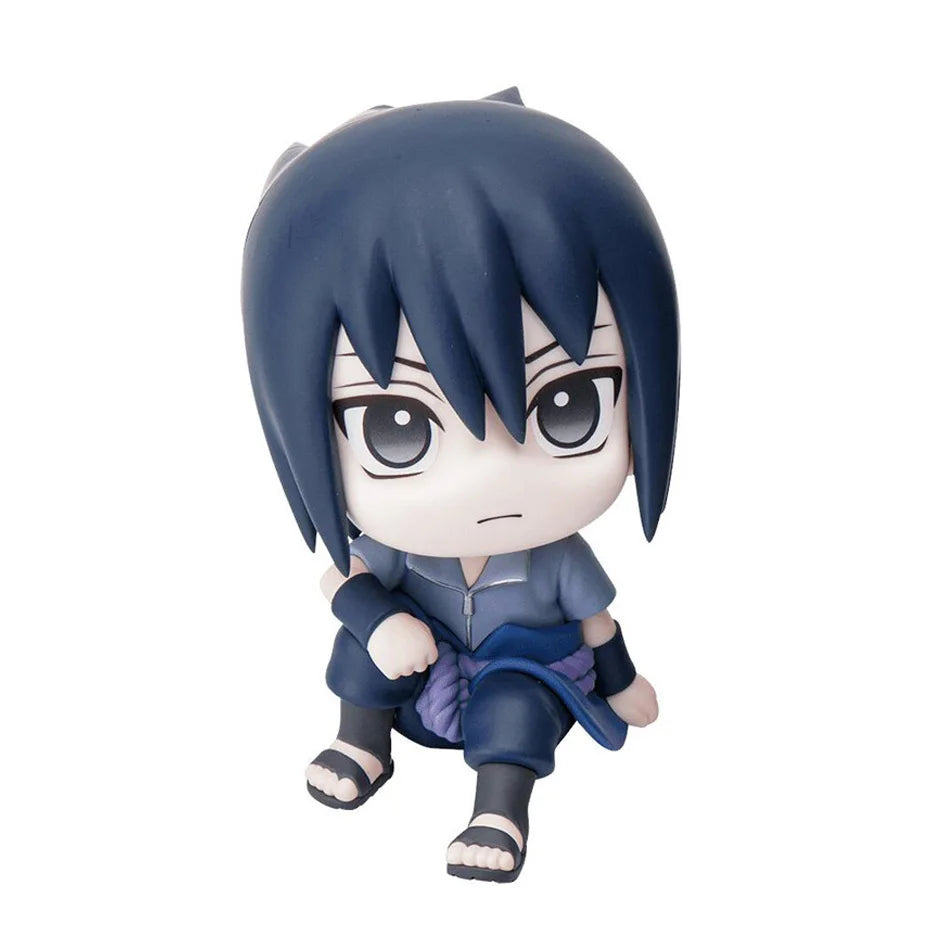 EZ 9cm Naruto Anime Figure Naruto Kakashi Action Figure Q Version Kawaii Sasuke Itachi Figurine Car Decoration Collection Model Toy
