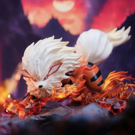 EZ Pokemon Anime Figure GK Arcanine 9cm Action Figure Model PVC Collection Ornaments Statue Dolls Birthday Toy Gifts