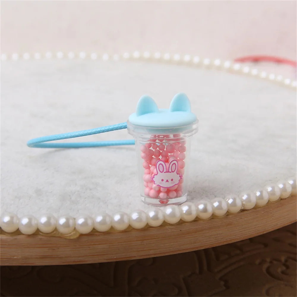 Mini Doll Kettle Pendant Transparent Water Cup for OB11 Dollhouse Scene Accessories BJD Dress Up Toys