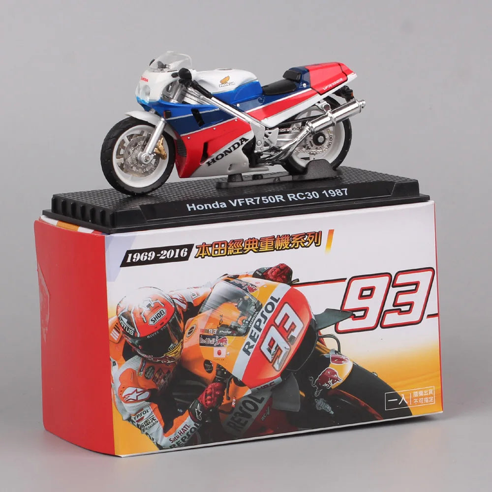 EZ Tiny 1/24 Scale Honda CB750 CB1300 CB1100r Goldwing Valkyrie VFR750R RC30 Gorilla Spring  Motorcycle Model Toy Vehicles Bike