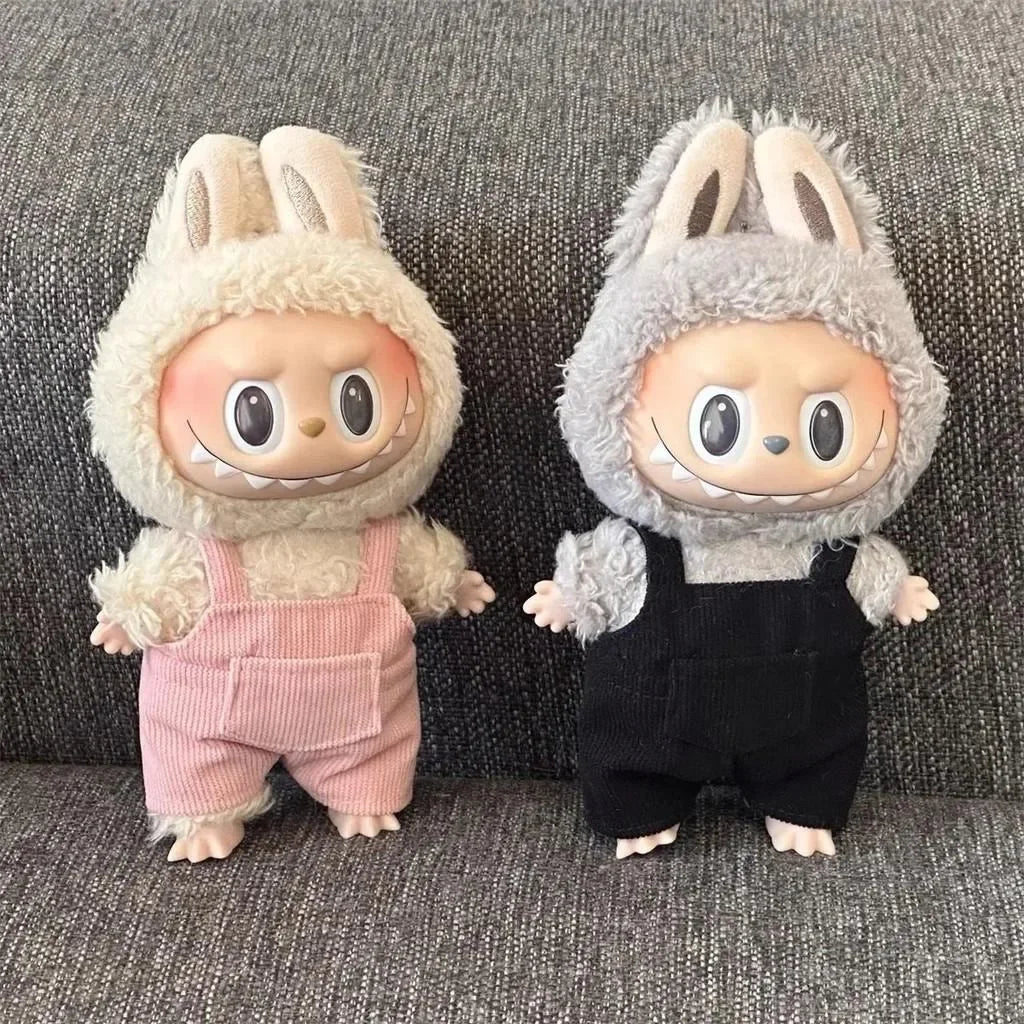 EZ Mini Doll'S Clothes Outfit Accessories For Korea Kpop Exo 15-17cm Labubu Idol V1 V2 Pocket overalls Clothing Gift