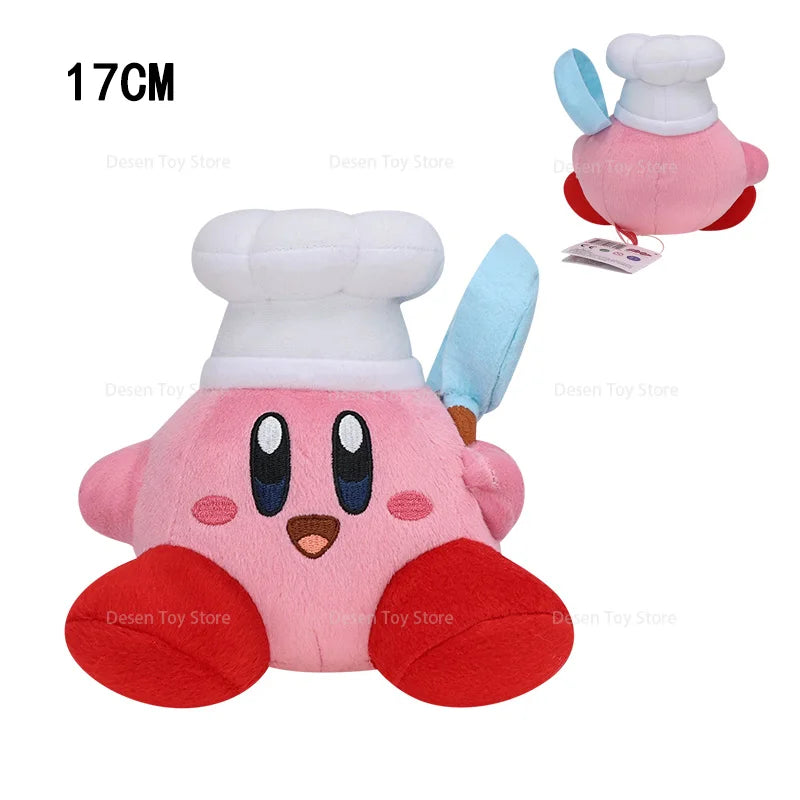 EZ 8 Styles Anime Star Kirby Swimming Sword Chef Bread Kirby Waddle Doo Dee Stuffed Doll Toy Cute Peluche Toy Christmas Gifts