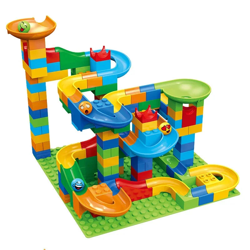 EZ Children's slide small block block assembly particles DIY