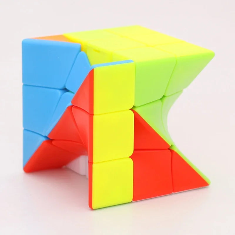 EZ Colorful Twisted Puzzle Speed Magic Cube Cubes Professional Developing Intelligence Educational Toy Cube For Children