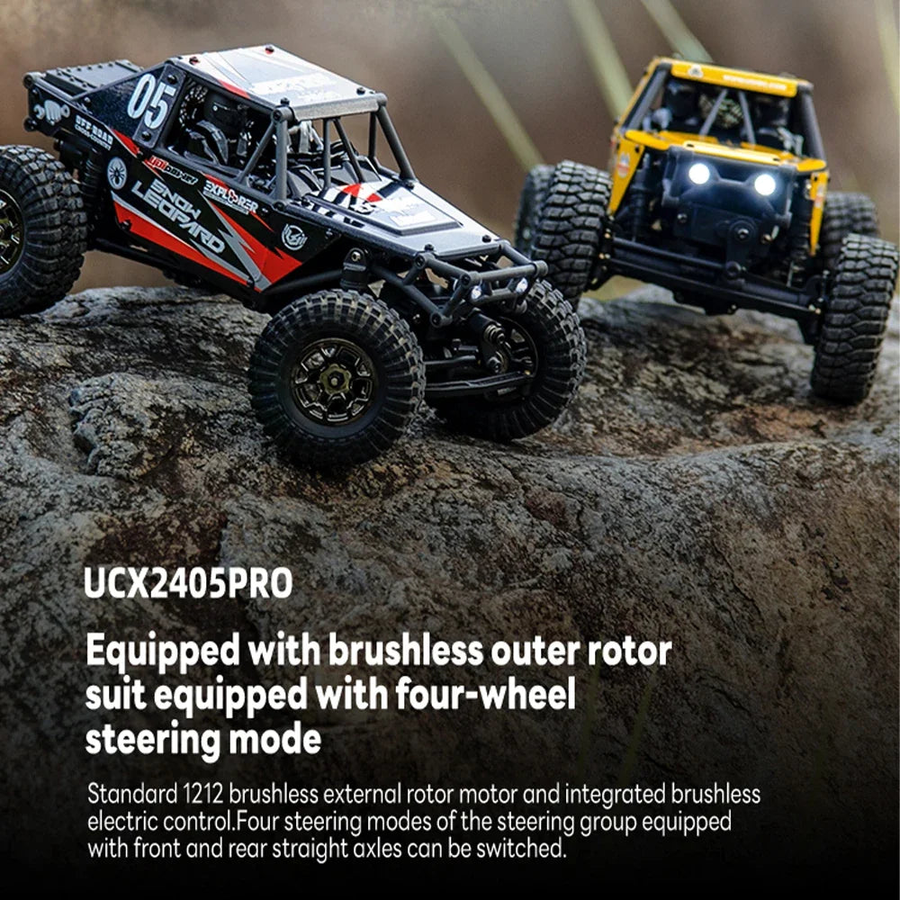 EZ 1/24 RC Crawler UDIRC UCX2405 Brushless/Brushed Motor 4WD Off-road Mini Rock Crawler Climbing Vehicle RTR RC Car Toys