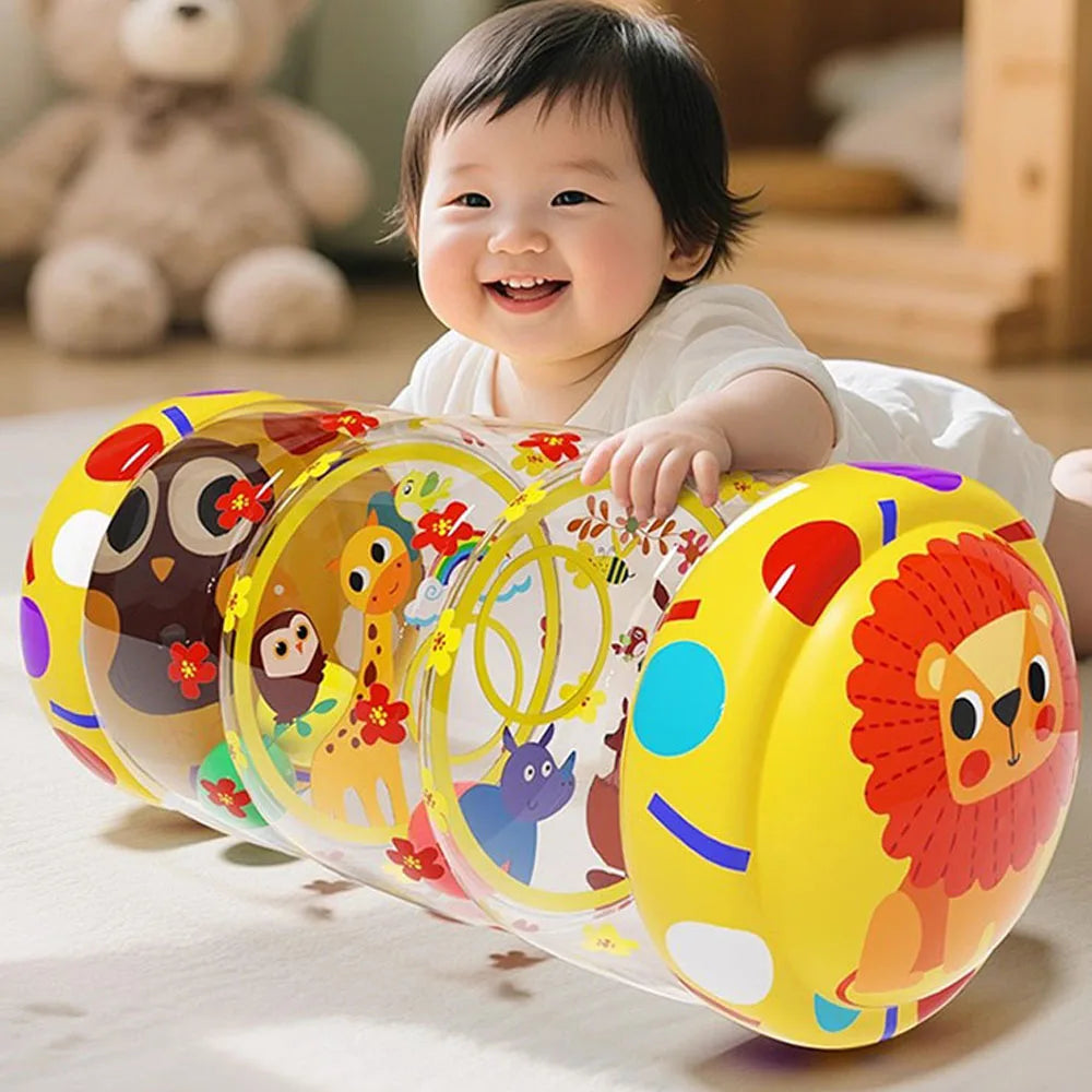 EZ Baby Crawling Roller Toy Infant Activity Tummy Time Roller Montessori Educational Development Sensory Toys for Kids 0 12 Months