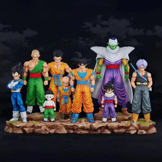 EZ 28cm Anime Dragon Ball Kids Krillin Son Gohan Trunks PVC Action Figures Model Collection Desktop Decoration Toys Kids Gifts
