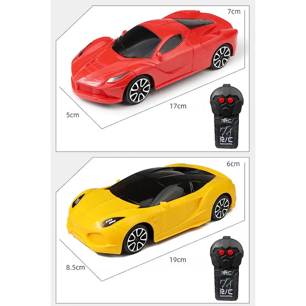 EZ 1PC Simulation Remote Control Car Random Color Model Electric 2-way Rc Sports Car Toy For Boys Girls Birthday Gifts Random Color