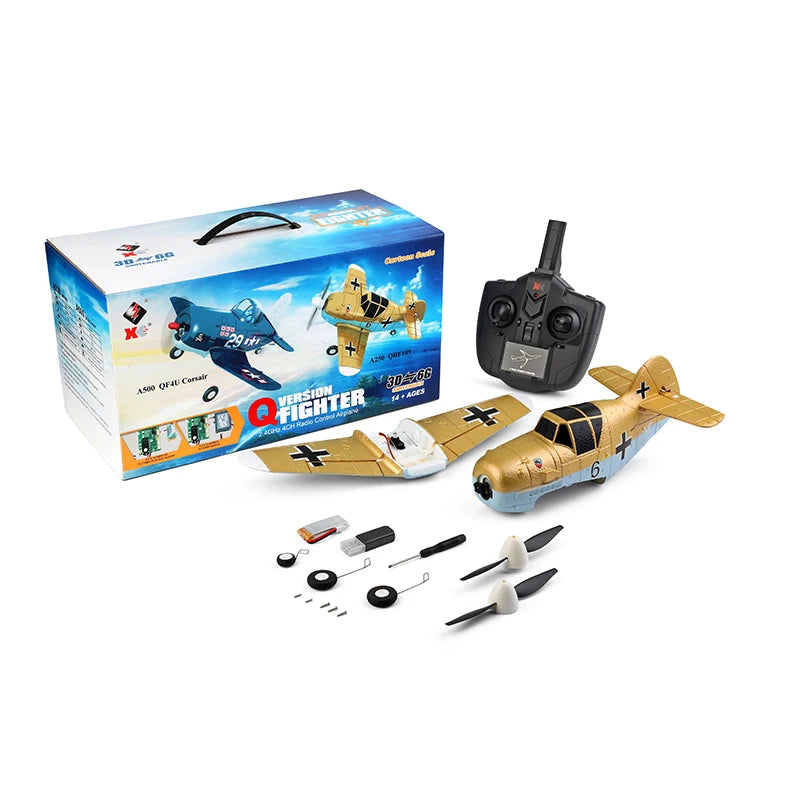 EZ WLtoys A220 A210 A260 2.4G 4Ch 6G/3D Stunt Plane Six Axis RC Fighter RC Airplane Electric Glider Unmanned  Aircraft Outdoor Toy
