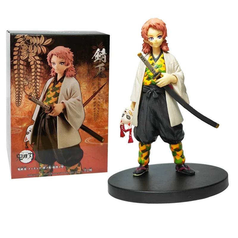 EZ Anime Figure Demon Slayer Figures Kimetsu No Yaiba Doll Tanjiro Nezuko Zenitsu Figurine Inosuke Warrior Action Figure Model Toys