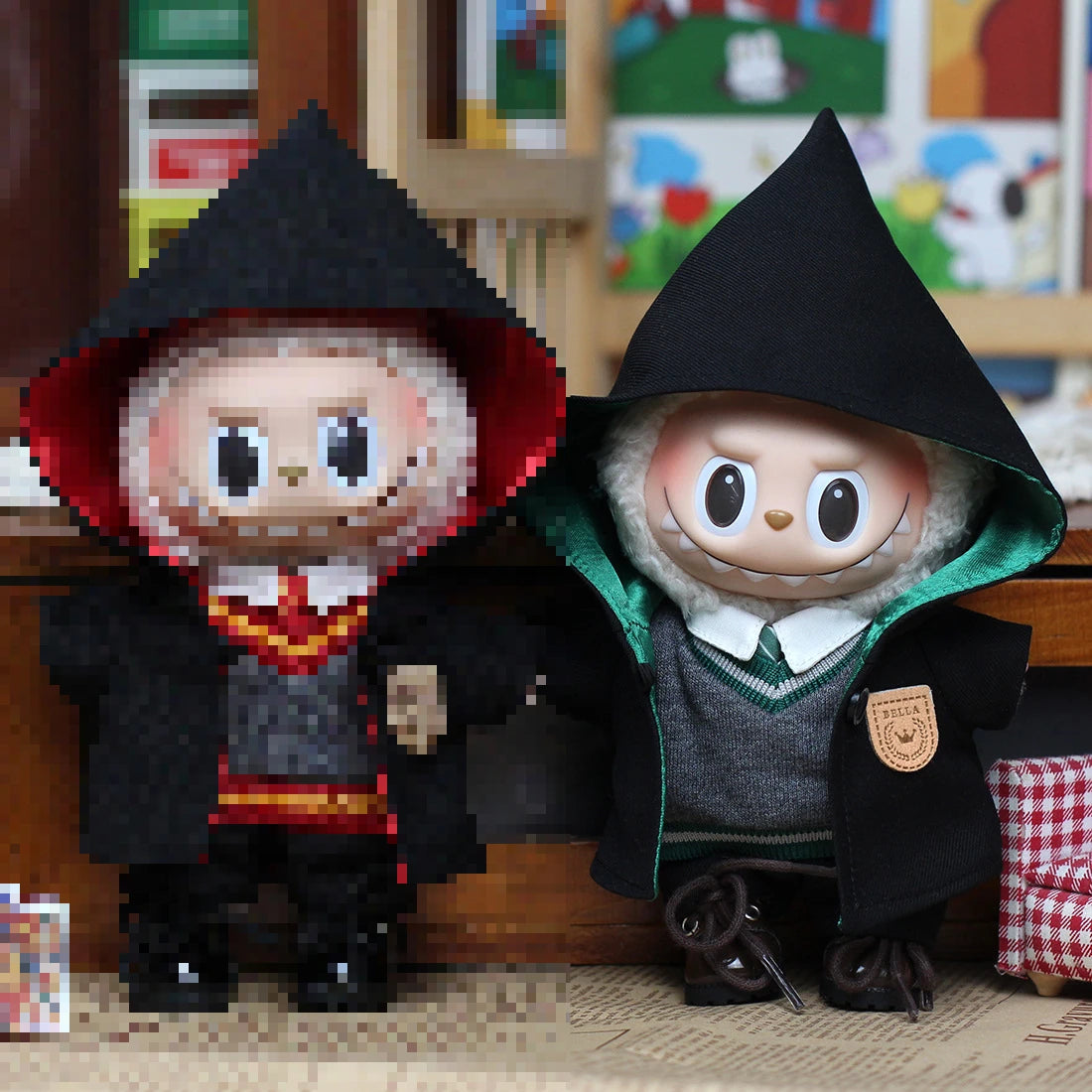 EZ New Labubu Doll Magic Academy Clothes Set Pendant Doll Clothes Decoration 15&17cm Size Doll Clothes Hog Warts School Uniform