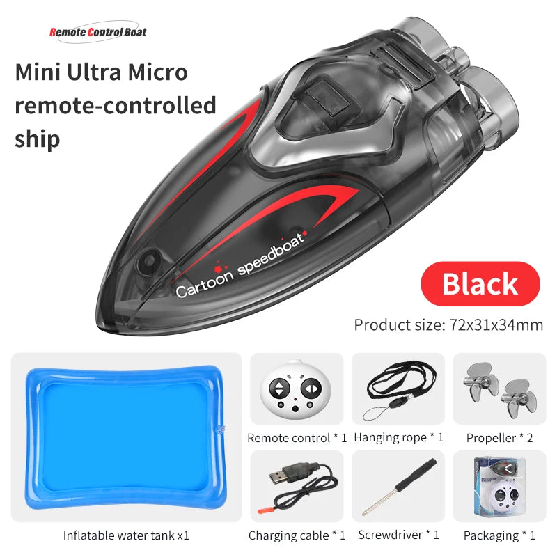 EZ Mini Rc Boat C166 Children Toys Remote Control Ship for Pool Radio-Controlled Speedboat Kids Gift Waterproof Water Electric Toys