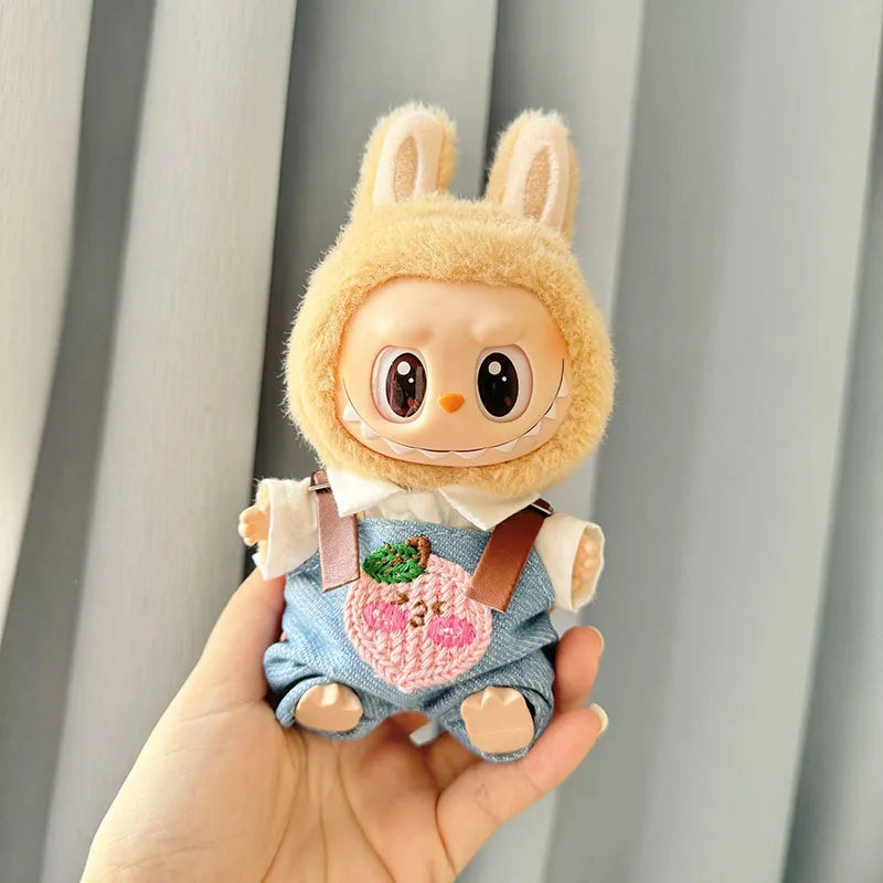 EZ 17cm Kawaii Plush Doll'S Clothes Outfit Accessories For Korea Kpop Exo Labubu Idol Dolls Pumpkin Set Clothing DIY Christmas Gift