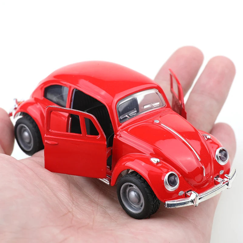EZ (bagged)1:38 Classical Cute Beettle, Alloy Model Car, Simulated vehicle, children's alloy car, boy's toy model, car ornaments