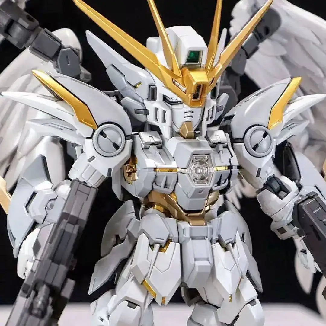 EZ GL MODEL MGSD Wing Snow White  Xxxg-00ysw  Assembly Model Kit Wing Zero EW XXXG-00W0 Robot Action Figure Plastic Model Kits Toys