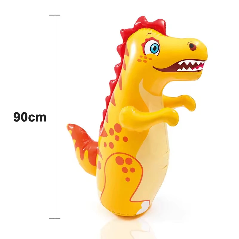 EZ Inflatable Tumbler Boxing Standing Punching Bag Dinosaur Model Parent Child Toys for Kids Games Sport Activity Outdoors Gifts