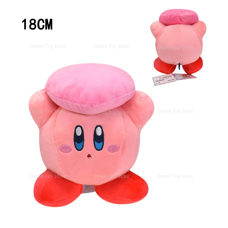 EZ 8 Styles Anime Star Kirby Swimming Sword Chef Bread Kirby Waddle Doo Dee Stuffed Doll Toy Cute Peluche Toy Christmas Gifts