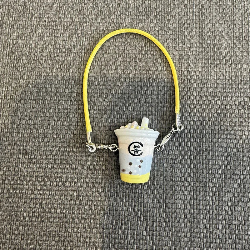 EZ 15cm/17cm Labubu Doll Accessories - Mini Adorable Resin Flocking 3D Bichon Frise Dog Pendant Charms