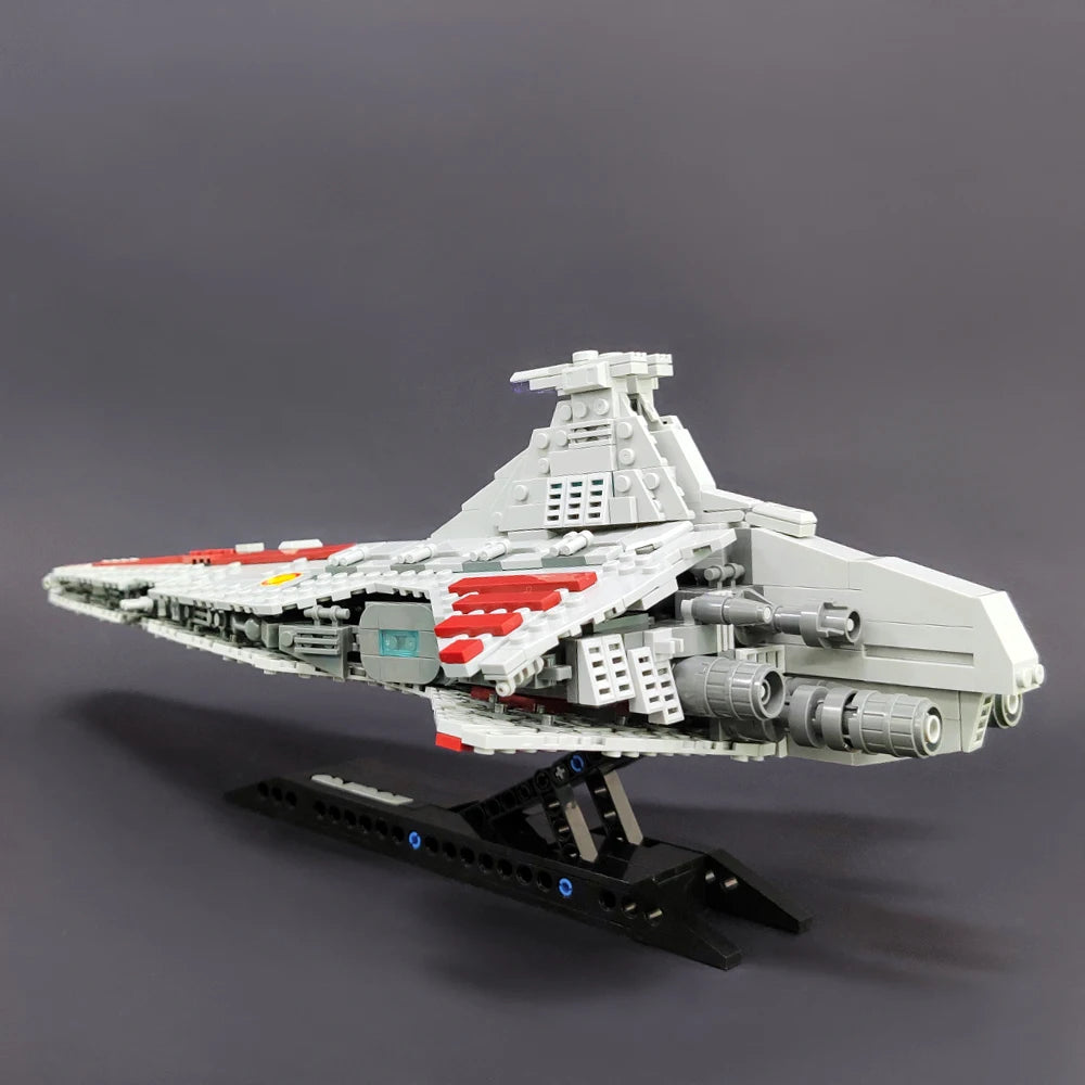 EZ 67106 JIESTAR High-tech Moc Venator Attack Cruiser Fighter Destroyer Brick Technical Model Building Star Blocks Space Ship Toys