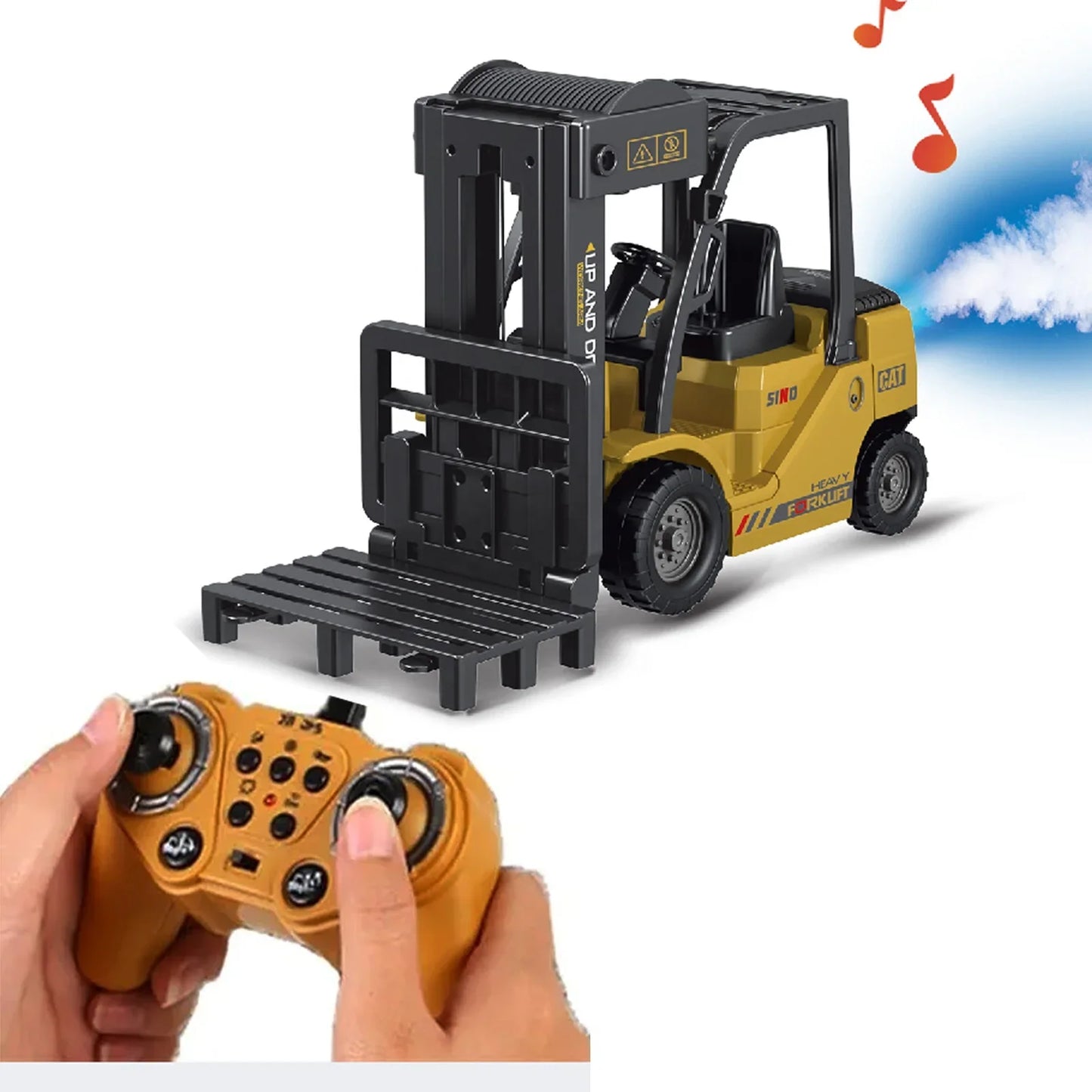 EZ 2.4G RC Radio Control Forklift Car Truck Electric Toy Engineering Vehicle Model Children Christmas Kids Boys Gifts Outdoor Toys