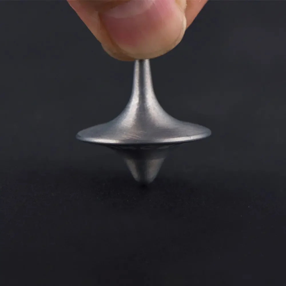 EZ Metal Gyro Great Accurate Silver Spinning Top Hot Movie Totem Print Spinning Top