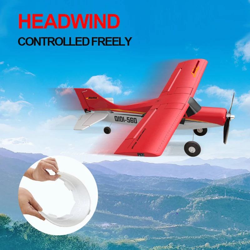 EZ Qidi560 Moore M7 Off-road RC Plane 4CH Brushless Remote Control Airplane Fixed Wing Aircraft Model EPP Foam Toys for Children
