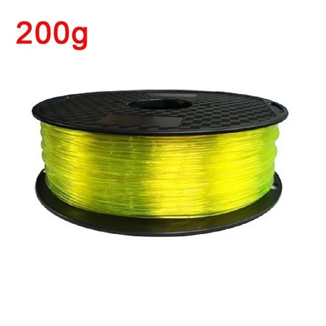 EZ Flexible Filament TPU 1.75mm 200g Translucent Filament Soft 95A TPU FDM 3D Printer Material Glow In The Dark Filament Rainbow