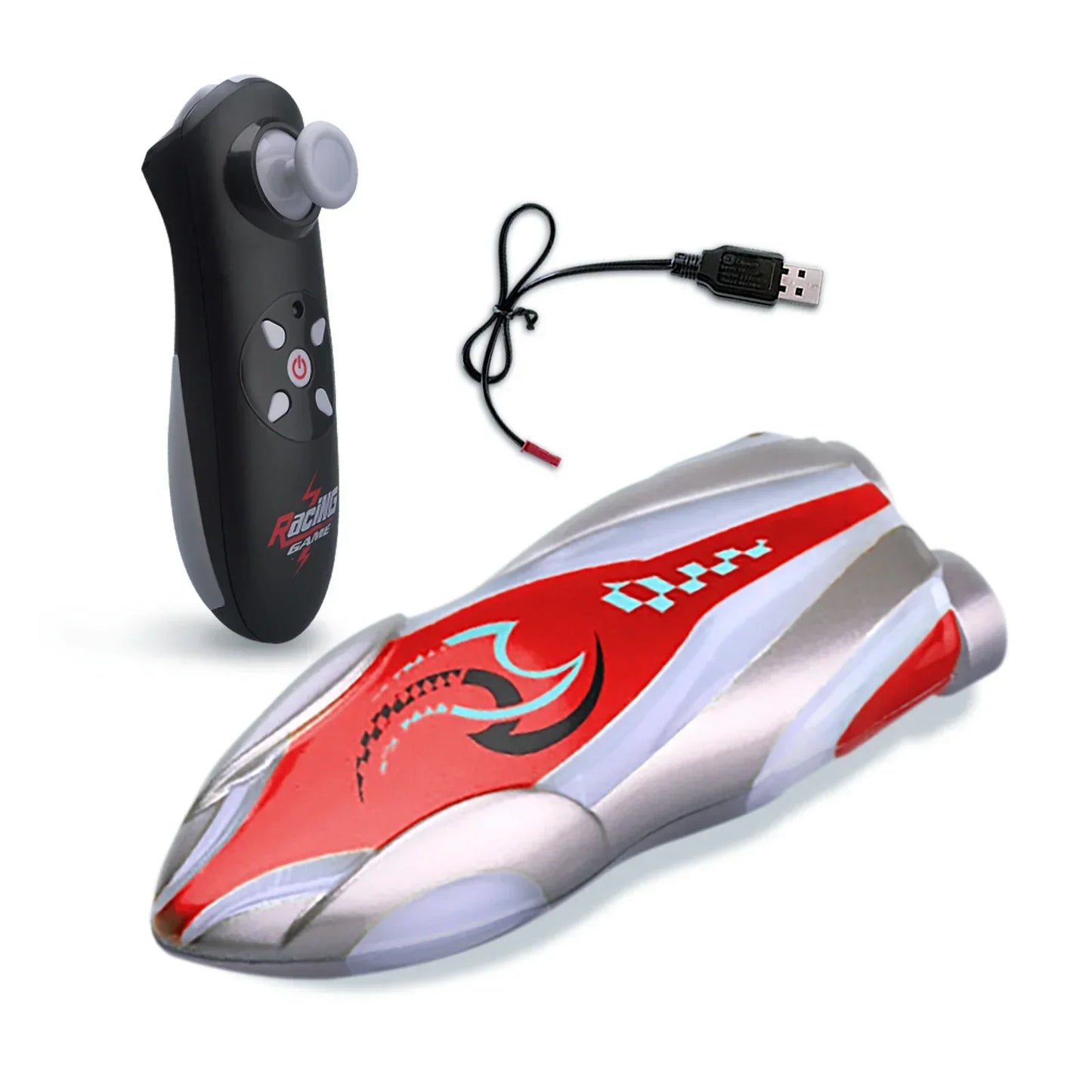 EZ Mini Remote Controlled Boat Rc Stunt Boats 360 Degree Radio Remote Controlled Ship with Led Light Pool Water Toy Pool Toys Boys