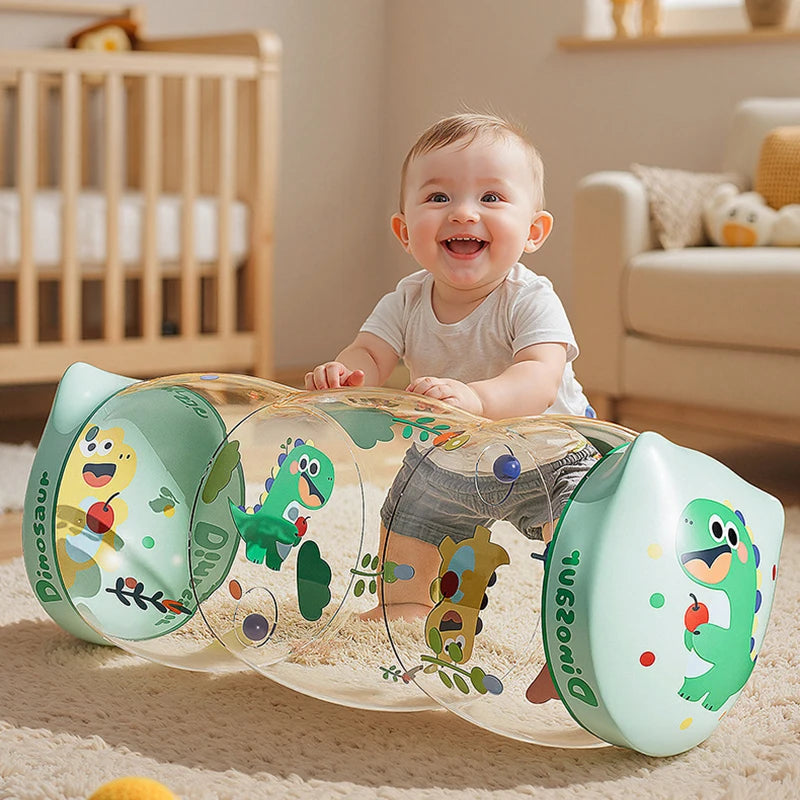 EZ Baby Crawling Roller Toy Infant Activity Tummy Time Roller Montessori Educational Development Sensory Toys for Kids 0 12 Months