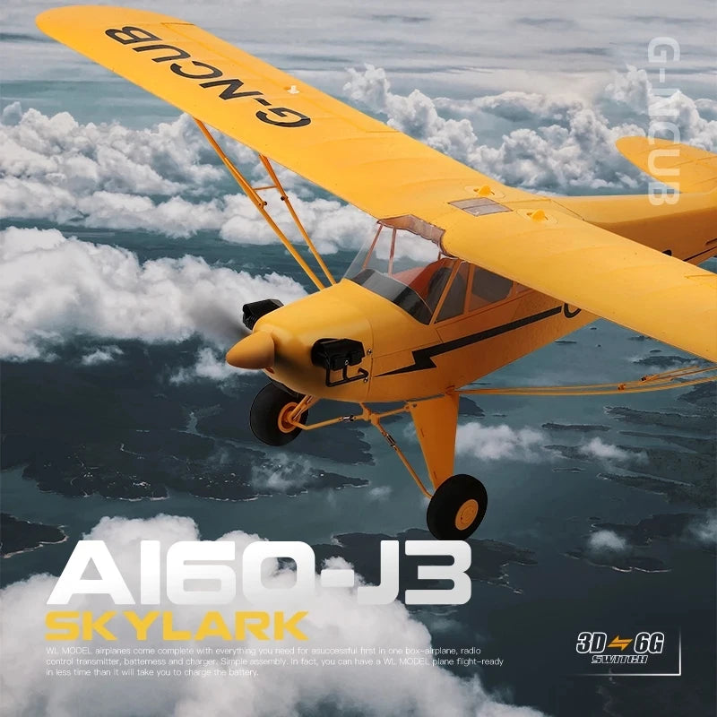 EZ A160 WLtoys XKS 2.4G RC Plane 650mm Wingspan Brushless Motor Remote Control Airplane 3D/6G System Foam Toys for Children Gift