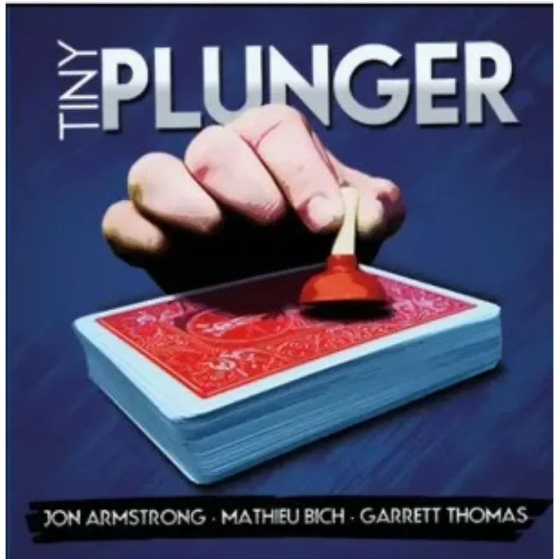 EZ Tiny Plunger Jon Armstrong Gimmciks Magic Tricks Magician Close Up Illusions Props Mentalism Unsuspecting Little Magia Props Fun