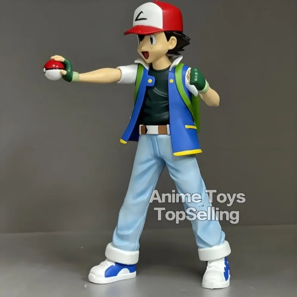 EZ 13cm/5.1in Anime Pokemen Figure Ash Ketchum Action Figures Pvc Collection Model Toys for Children Gifts