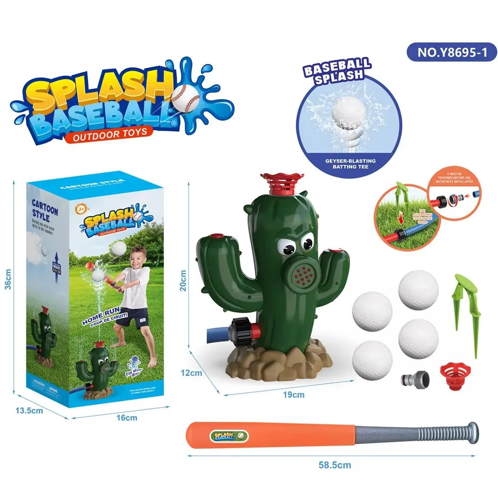 EZ Hydrant Sprinkler Outdoor Water Spray Toy Backyard Garden Water Toys Summer Yard Cartoon Splash Sprinkler Baby Bath Toy for Kids