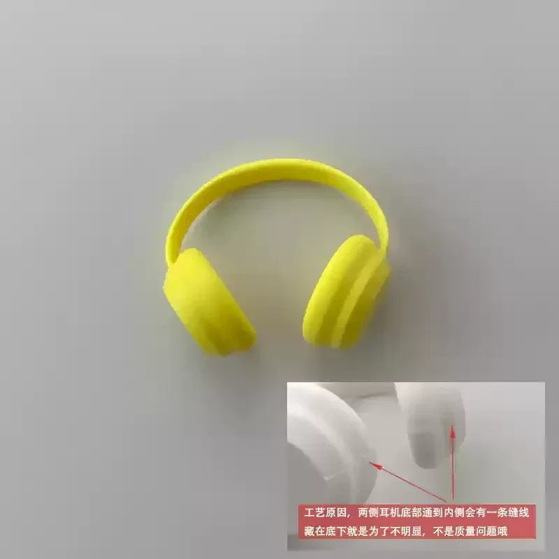 EZ Labubu Accessories：17cm Labubu Fashion Earphone Accessories 10cm Cotton Doll Earphones Macaron Color Doll Earphones