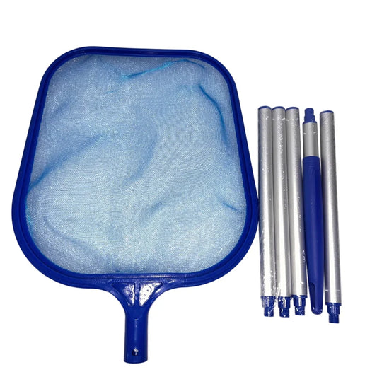 EZ Pool Skimmer Net with 5 Aluminum Pole Sections 64'', Cleaning Leaf of Swimming Pools, Spas, Hot Tubs and Fountains